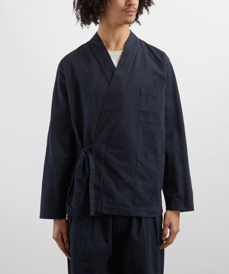 Universal Works Navy Twill Kyoto Work Jacket outlook