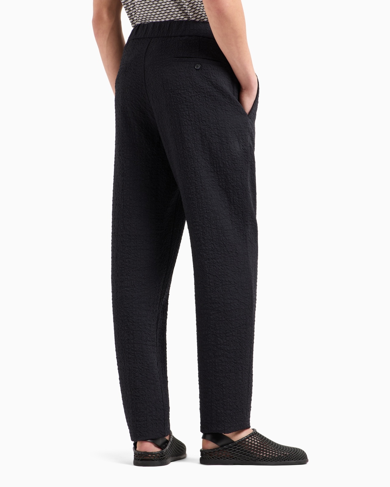 SINGLE-PLEAT STRETCH-WOOL TROUSERS - 3