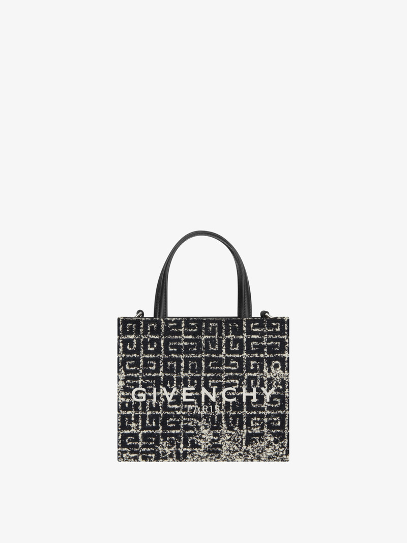 MINI G-TOTE SHOPPING BAG IN 4G TWEED 1