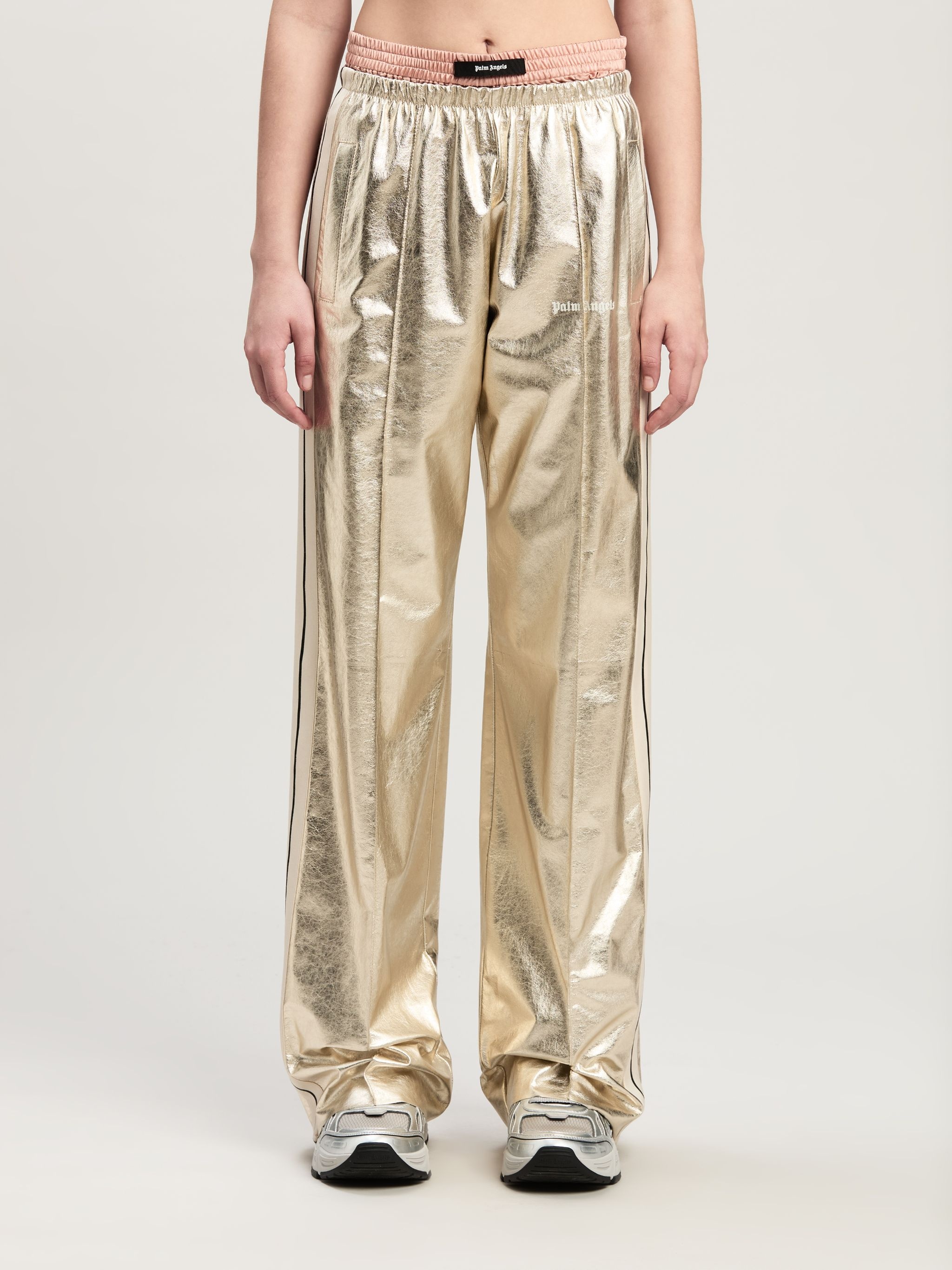 Laminated Track Pants Loose Fit - 3