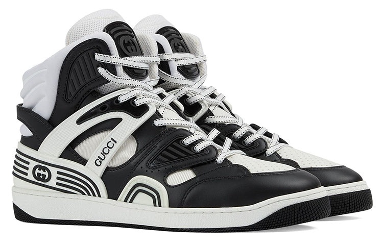 Gucci Basket High 'Black White' 673087-2SH80-1064 - 2