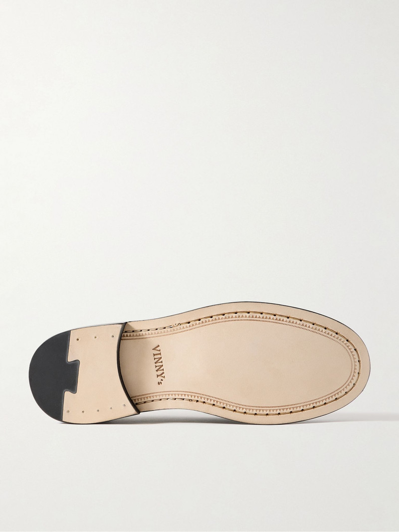 VINNY’s Yardee Leather Penny Loafers Dark brown outlook