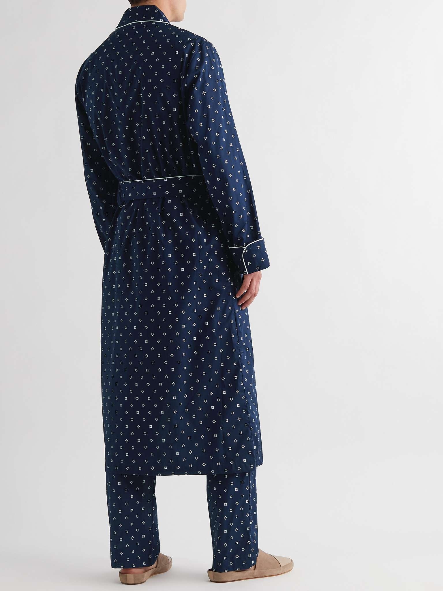 Printed Cotton Robe - 3