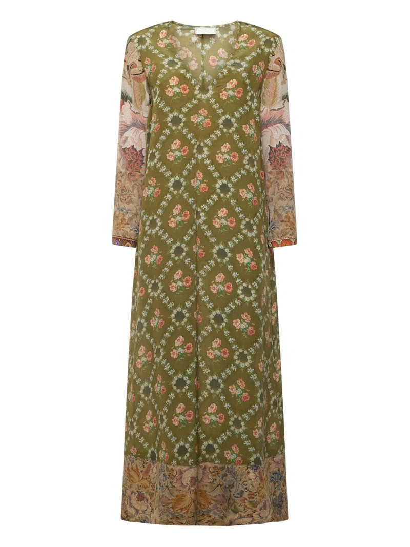 floral-print maxi dress 1