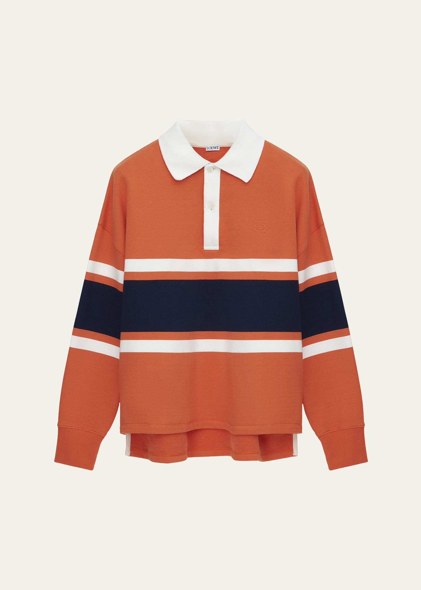 Men's Multi-Stripe Long-Sleeve Rugby Shirt - 1