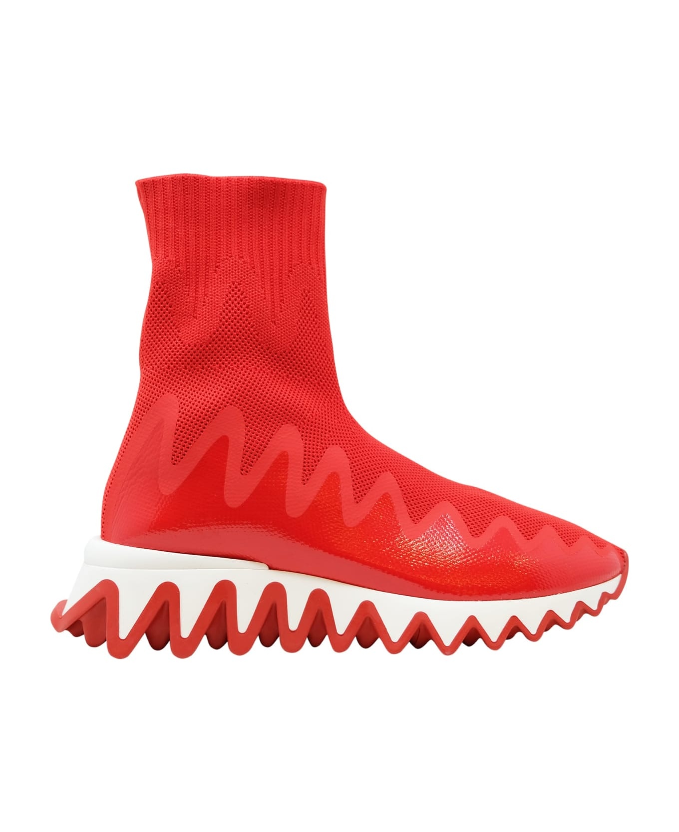 Christian Louboutin Loubi Fabric Sharkysock Sneakers - 1