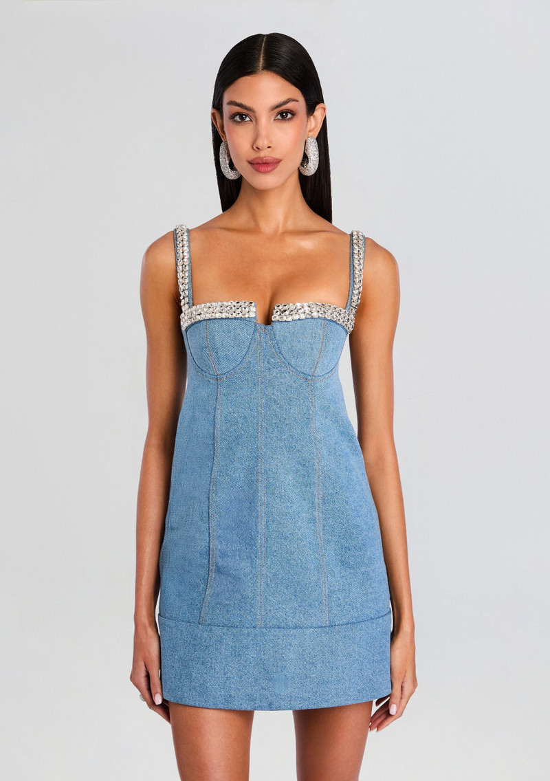 RETROFÊTE ELIN DENIM DRESS outlook