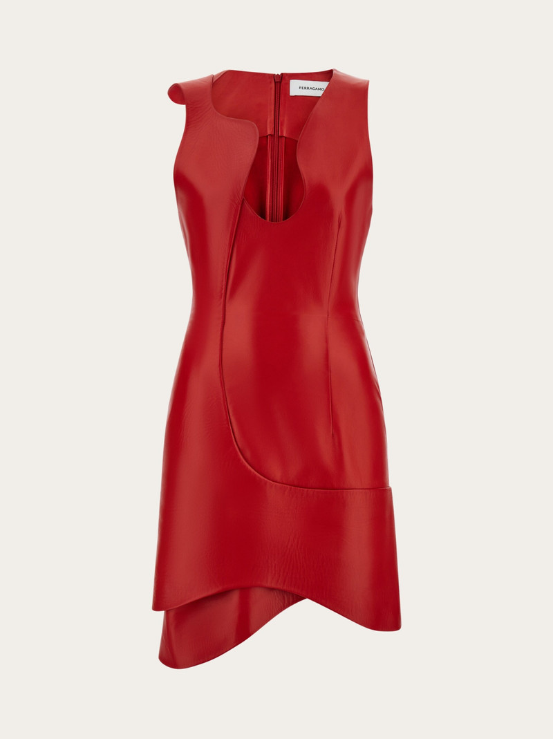 Leather mini dress 1
