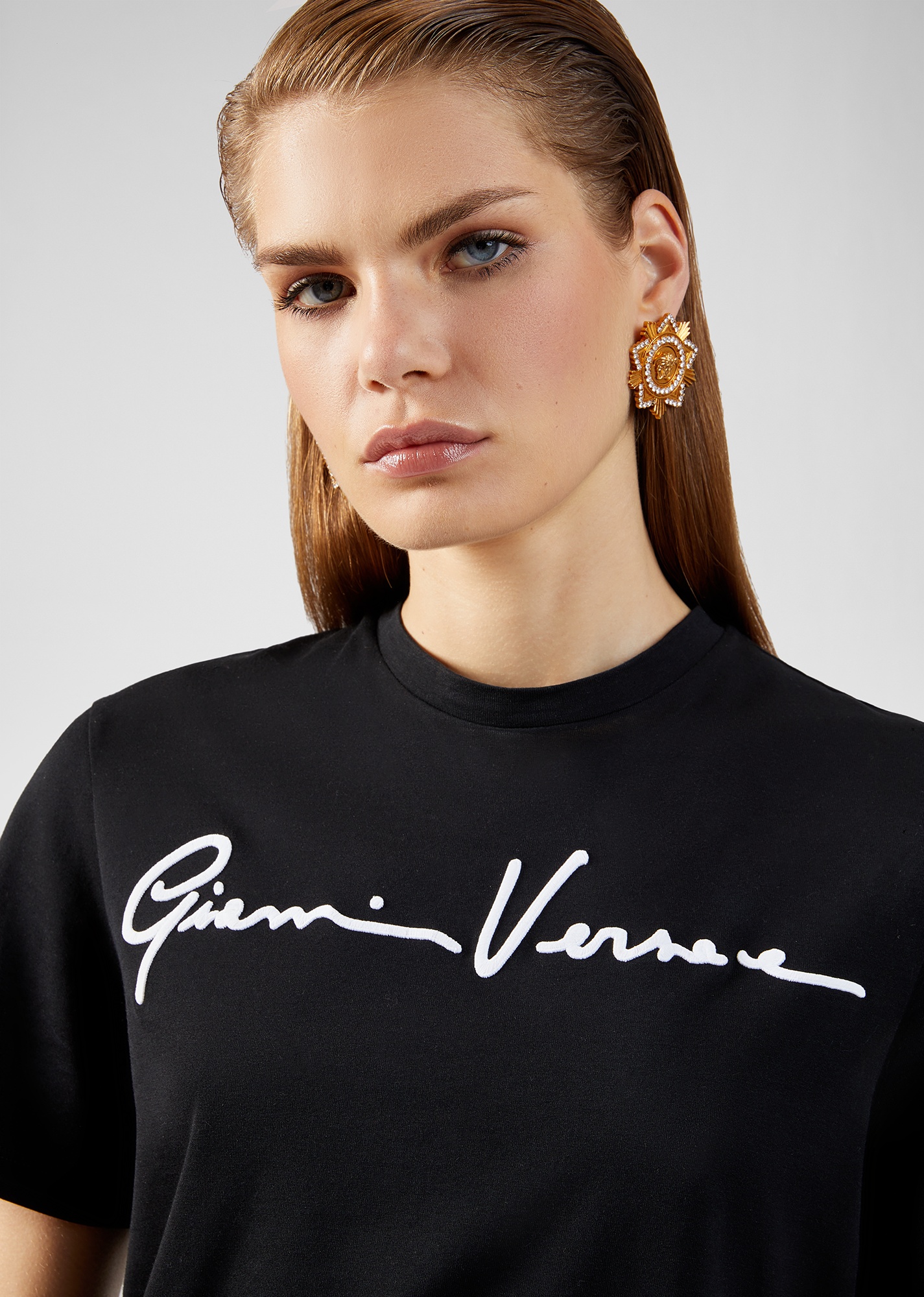 Embroidered GV Signature T-Shirt - 5