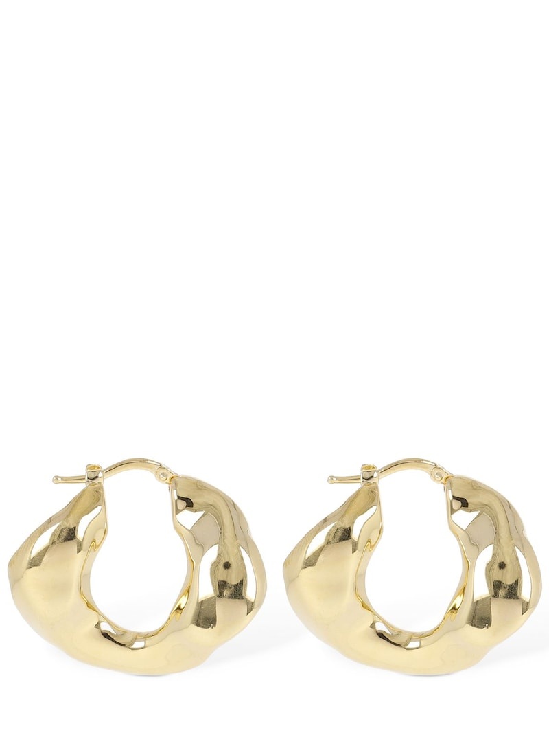Waved hoop earrings - 1