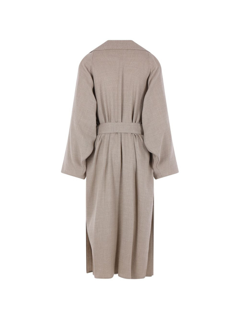 DUŠAN herringbone-pattern coat outlook
