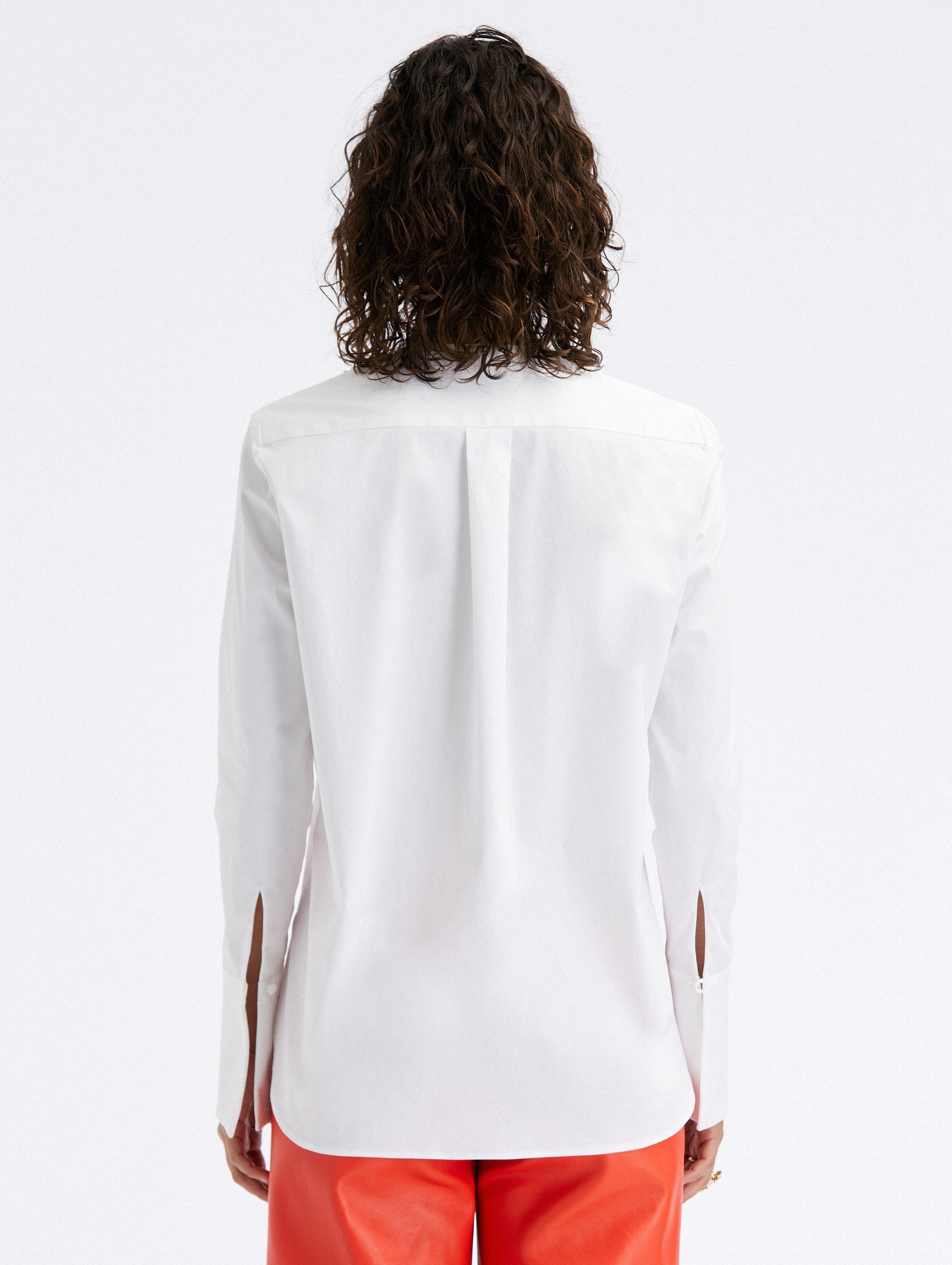 WATER LILY GUIPURE COTTON POPLIN BLOUSE - 3