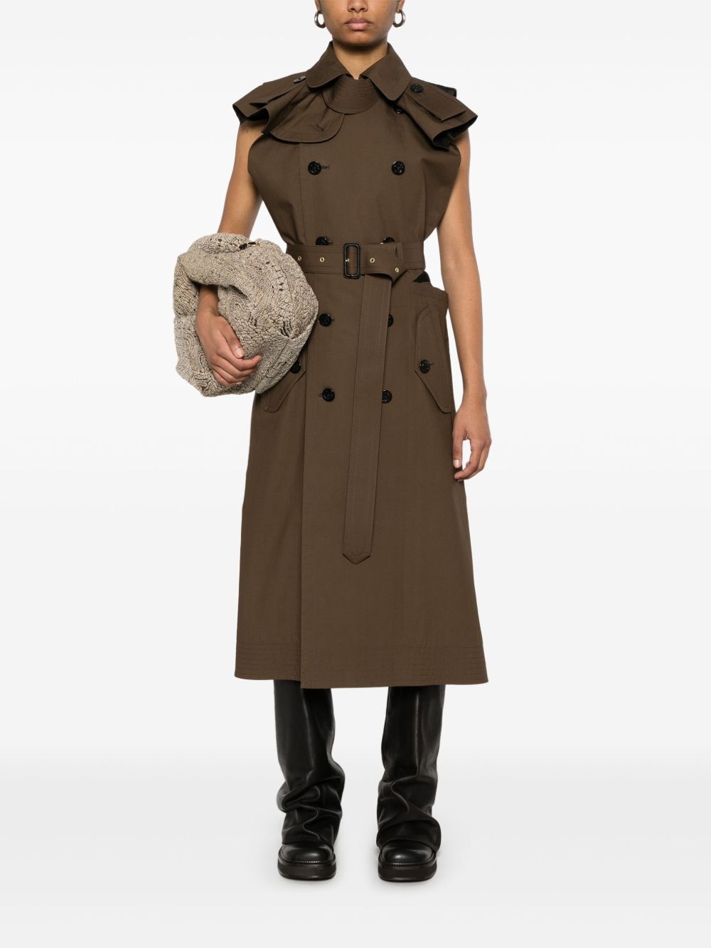 trench midi dress - 2