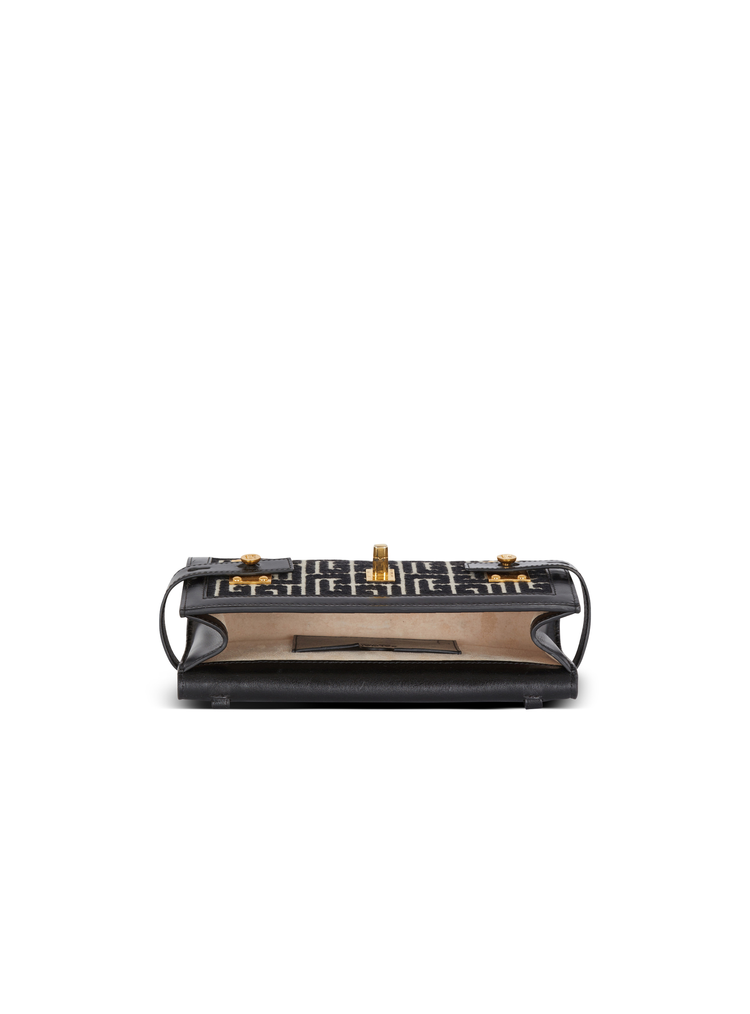 B-Buzz 23 jacquard and leather Clutch bag - 6