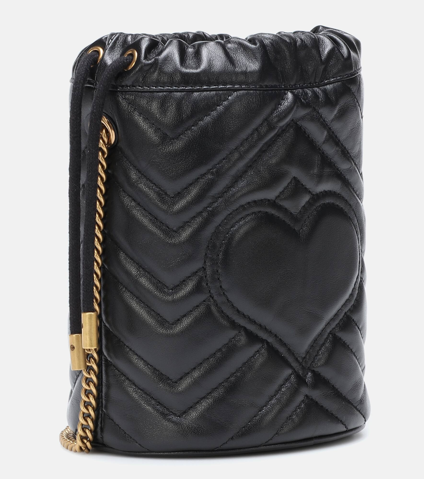 GG Marmont Mini leather bucket bag - 4