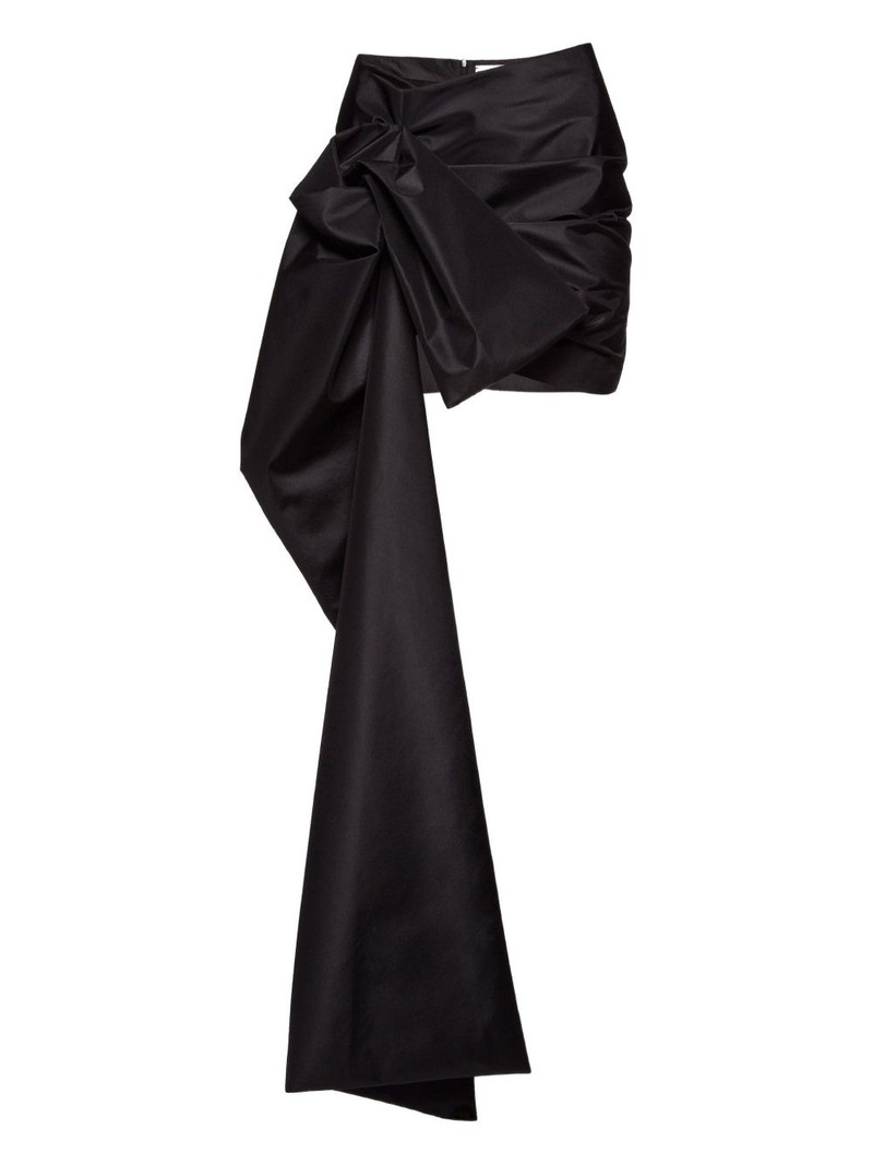 bow draped mini skirt 1