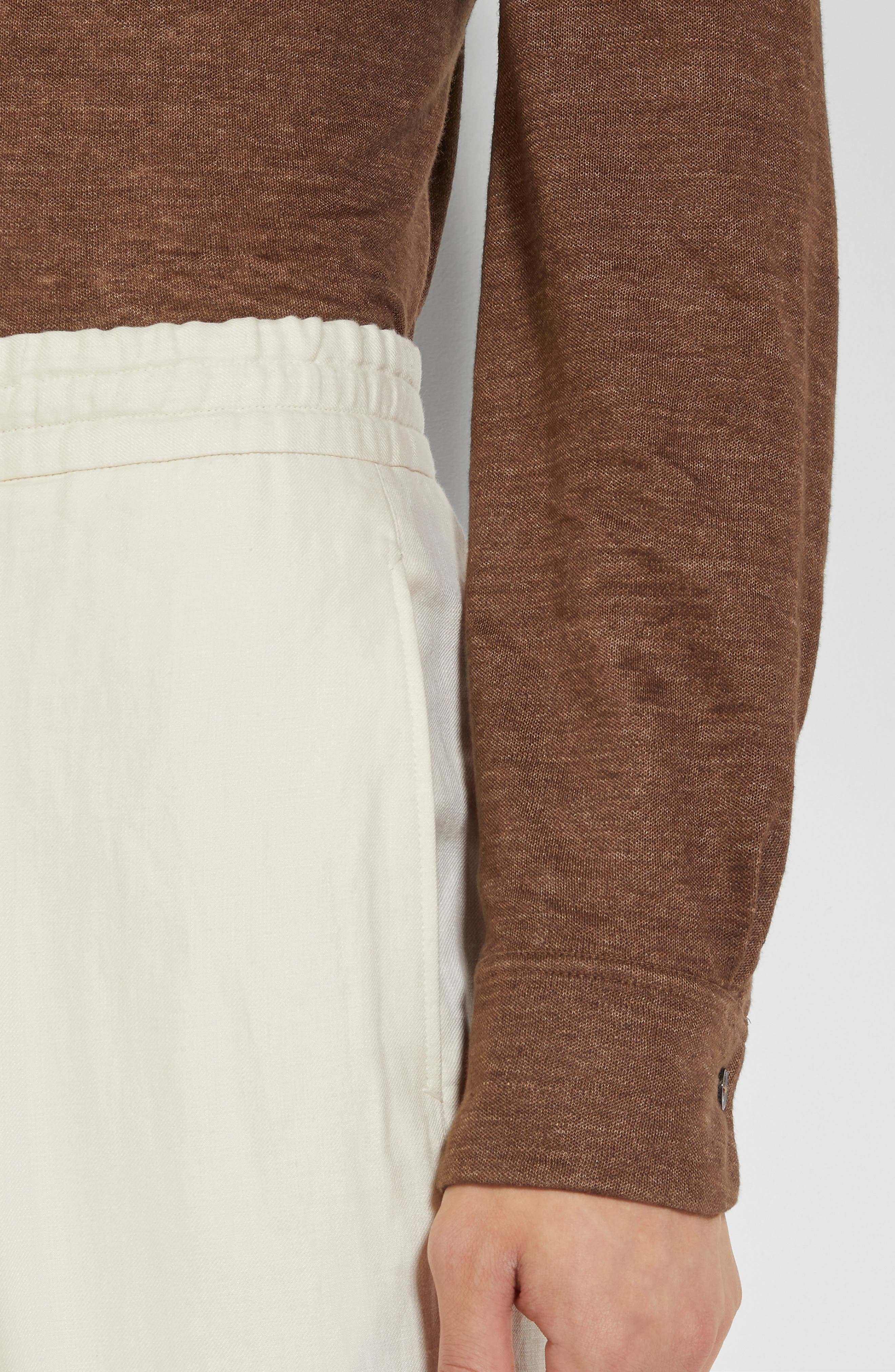 Oasi Linen Drawstring Trousers - 4