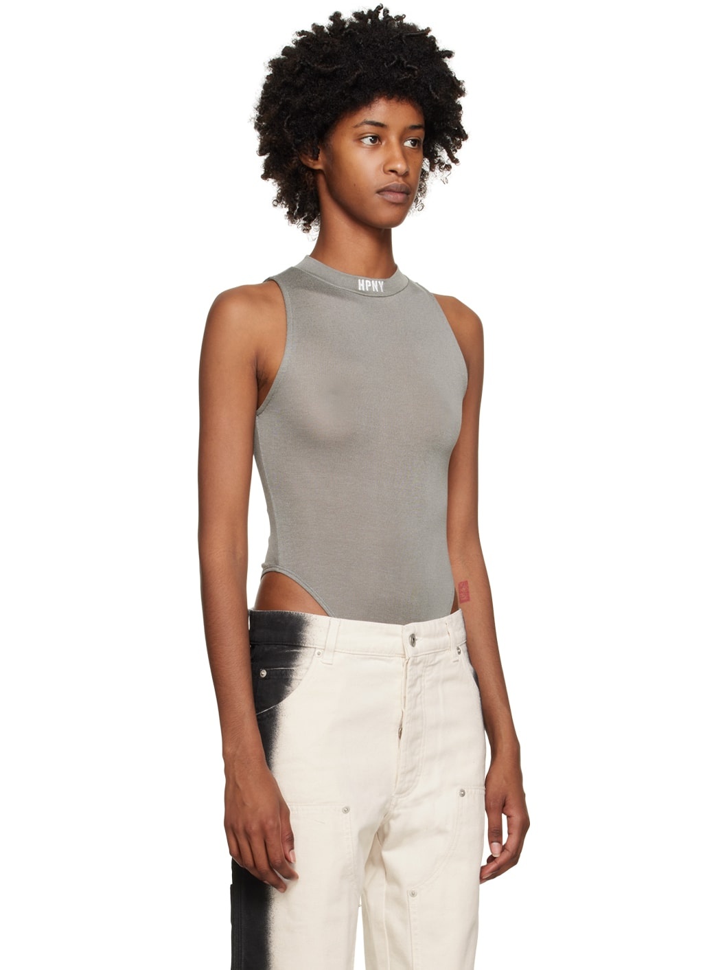 Gray 'HPNY' Bodysuit - 2