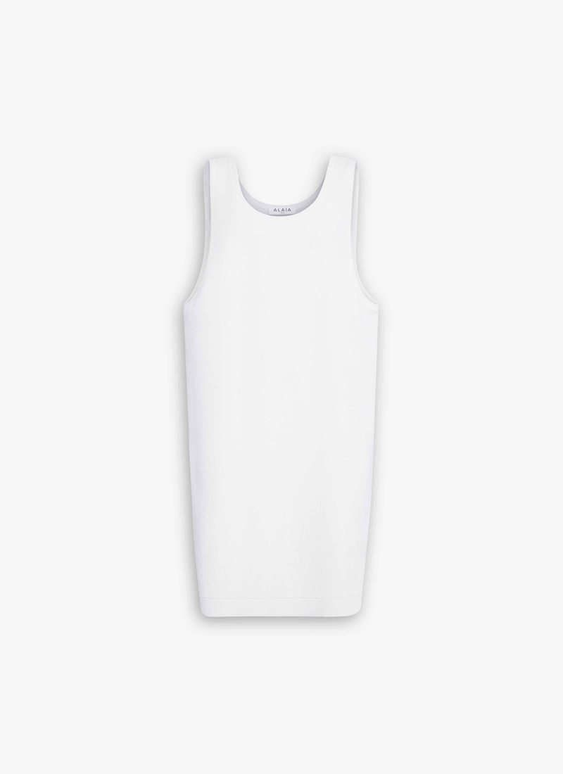 KNIT COTTON TANK TUNIC - 1