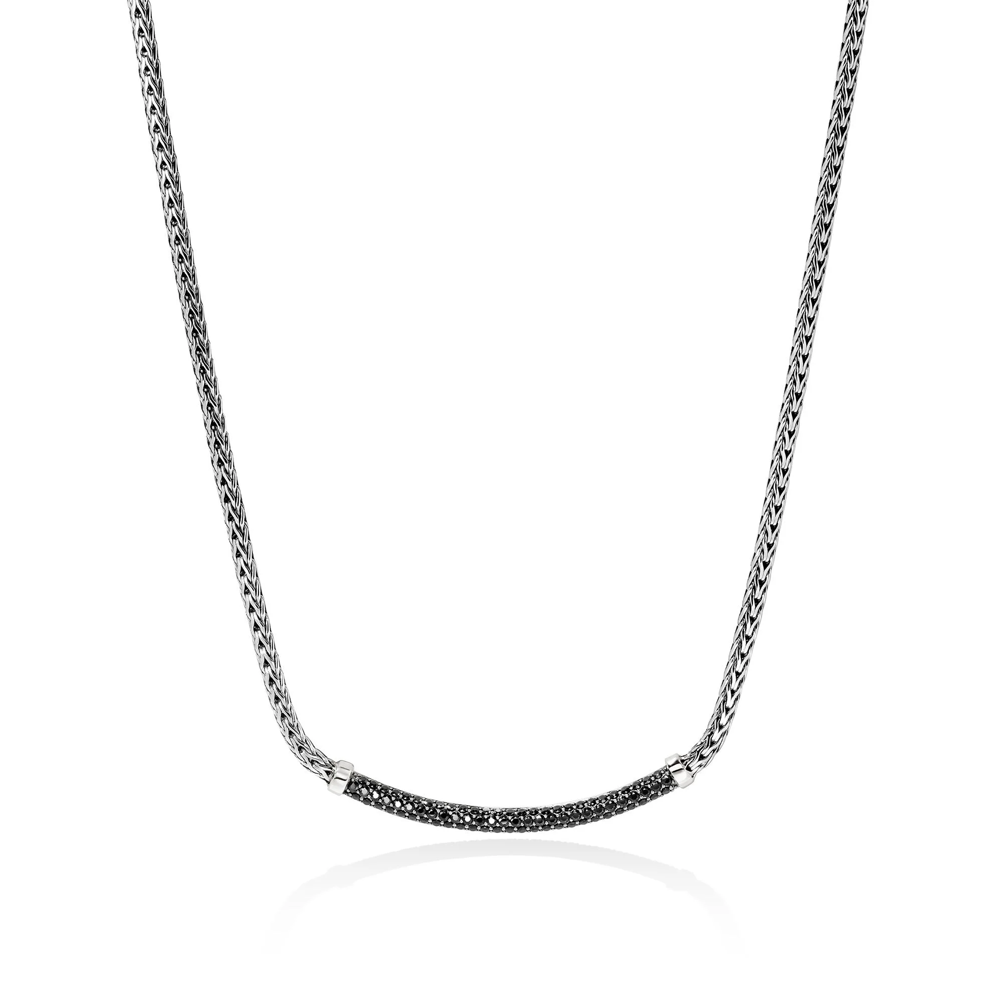 JH Essential Pavé Necklace, Sterling Silver, Gemstones, 2.5MM - 1