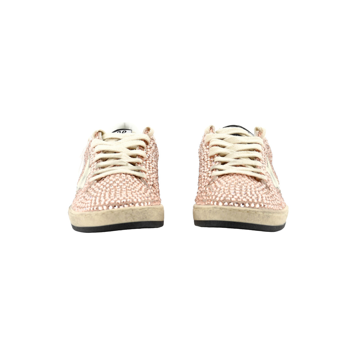 WOMEN'S CRYSTALS SNEAKERS (PINK/CREAM) - 2