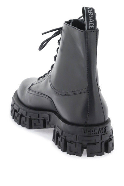 VERSACE Greca Portico combat boots outlook