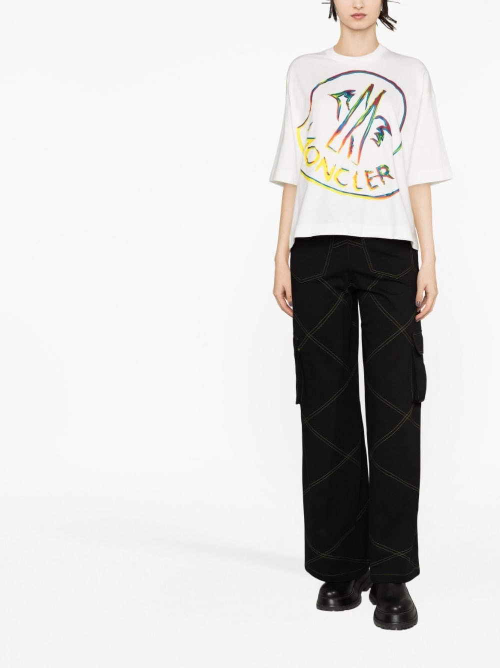 logo-print cotton T-shirt - 2