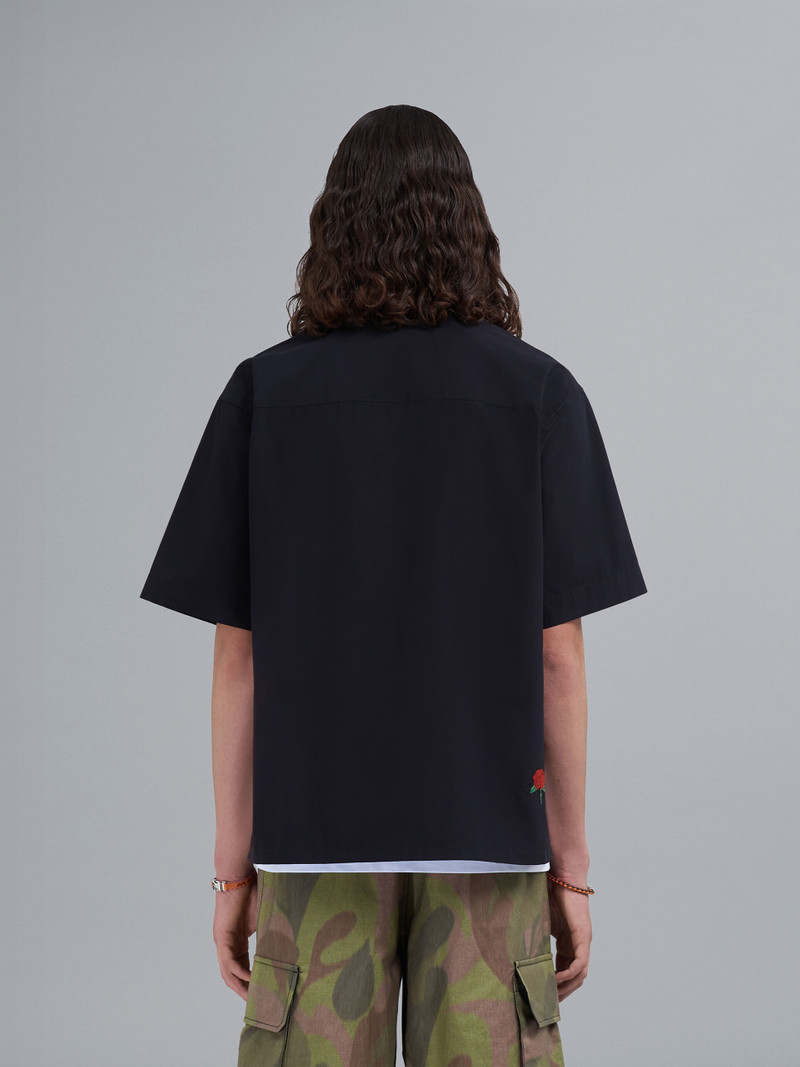 LA ROSA PRINT POPLIN BOWLING SHIRT 3