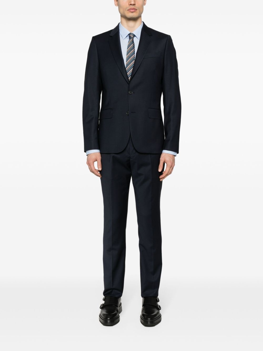 poplin stretch-wool suit - 2
