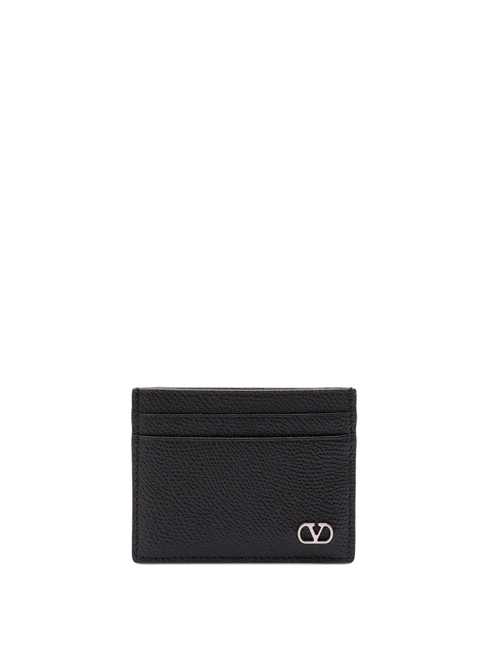 Valentino Garavani Men `Vlogo Signature` Leather Card Holder - 1