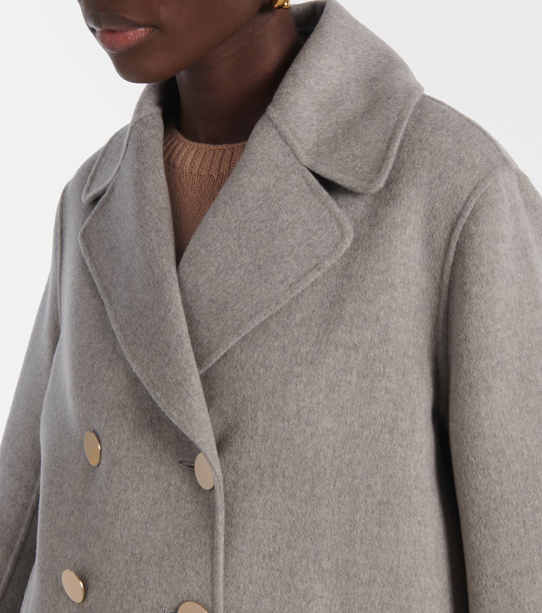 Margot double-breasted wool blazer - 4