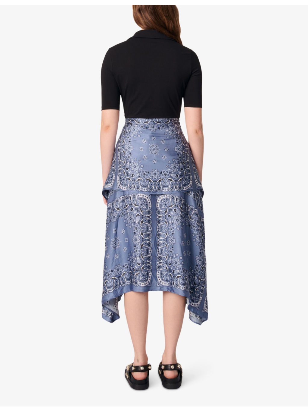 Two-in-One Cotton-Blend and Satin Midi Dress - 4