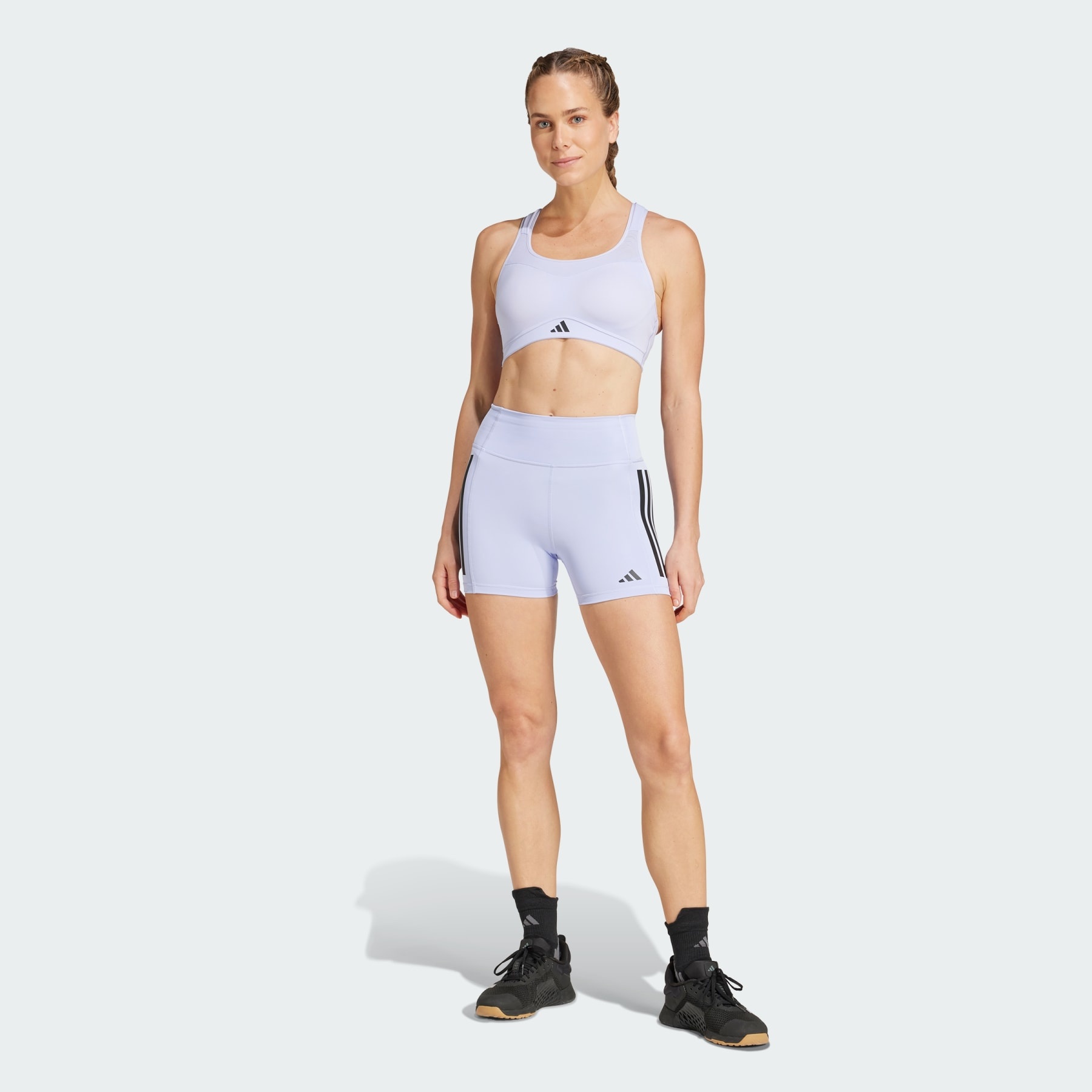 Optime 3-Stripes 1/4 Short Leggings - 5