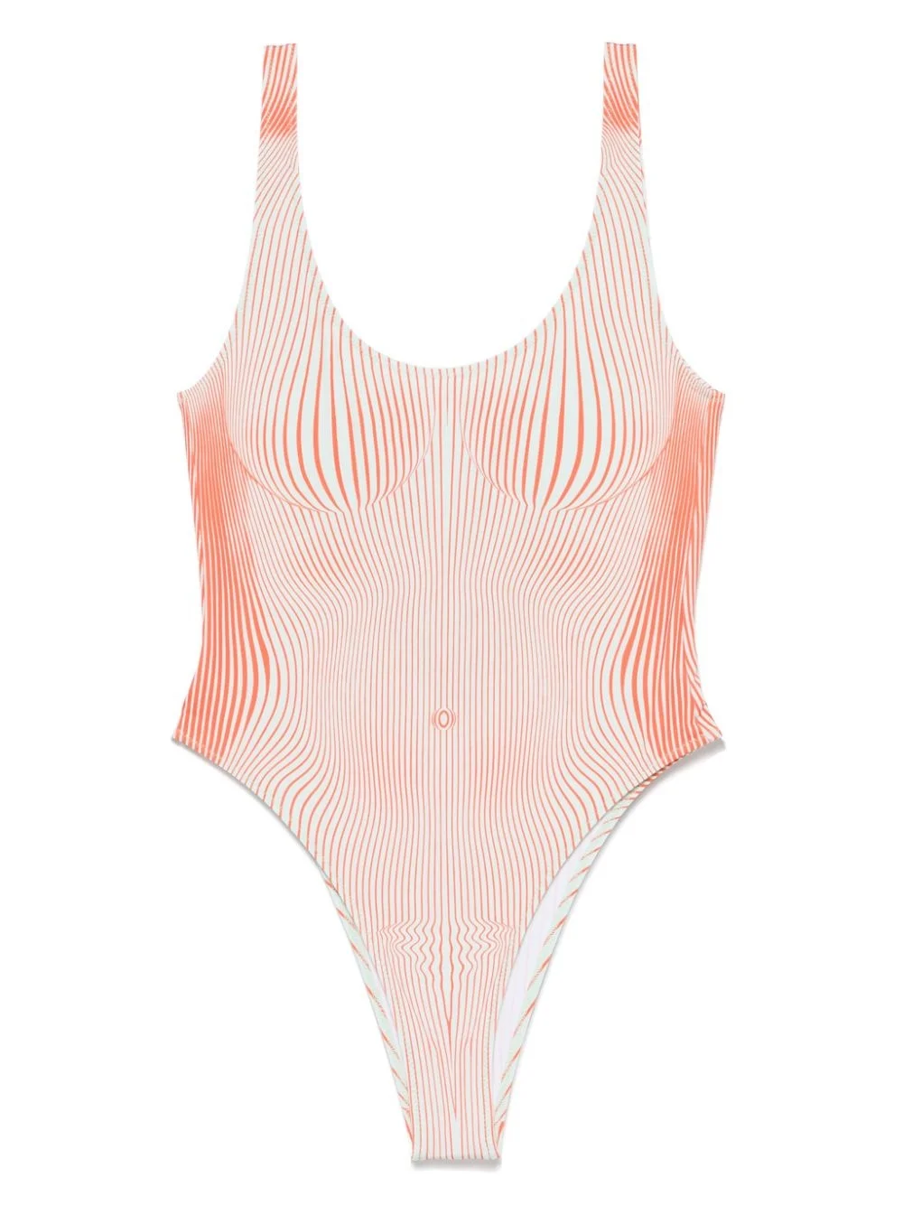 Pinstripe Body Morphing swimsuit - 1