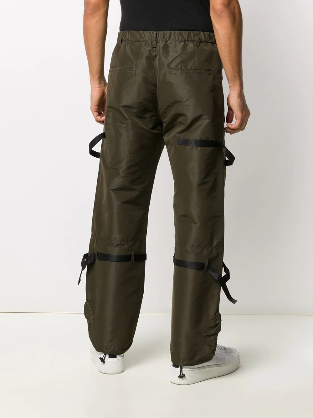 high-waist cargo trousers - 4