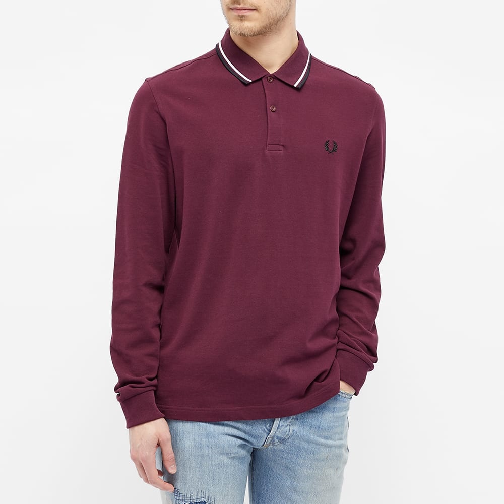 Fred Perry Long Sleeved Twin Tipped Polo - 4