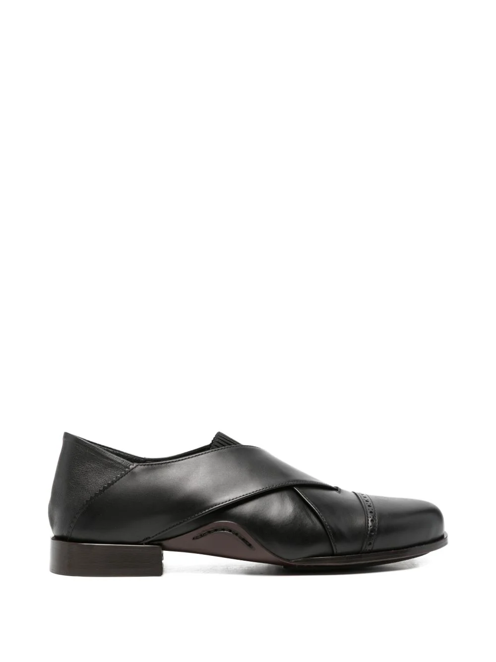 captoe criss-cross loafers - 1