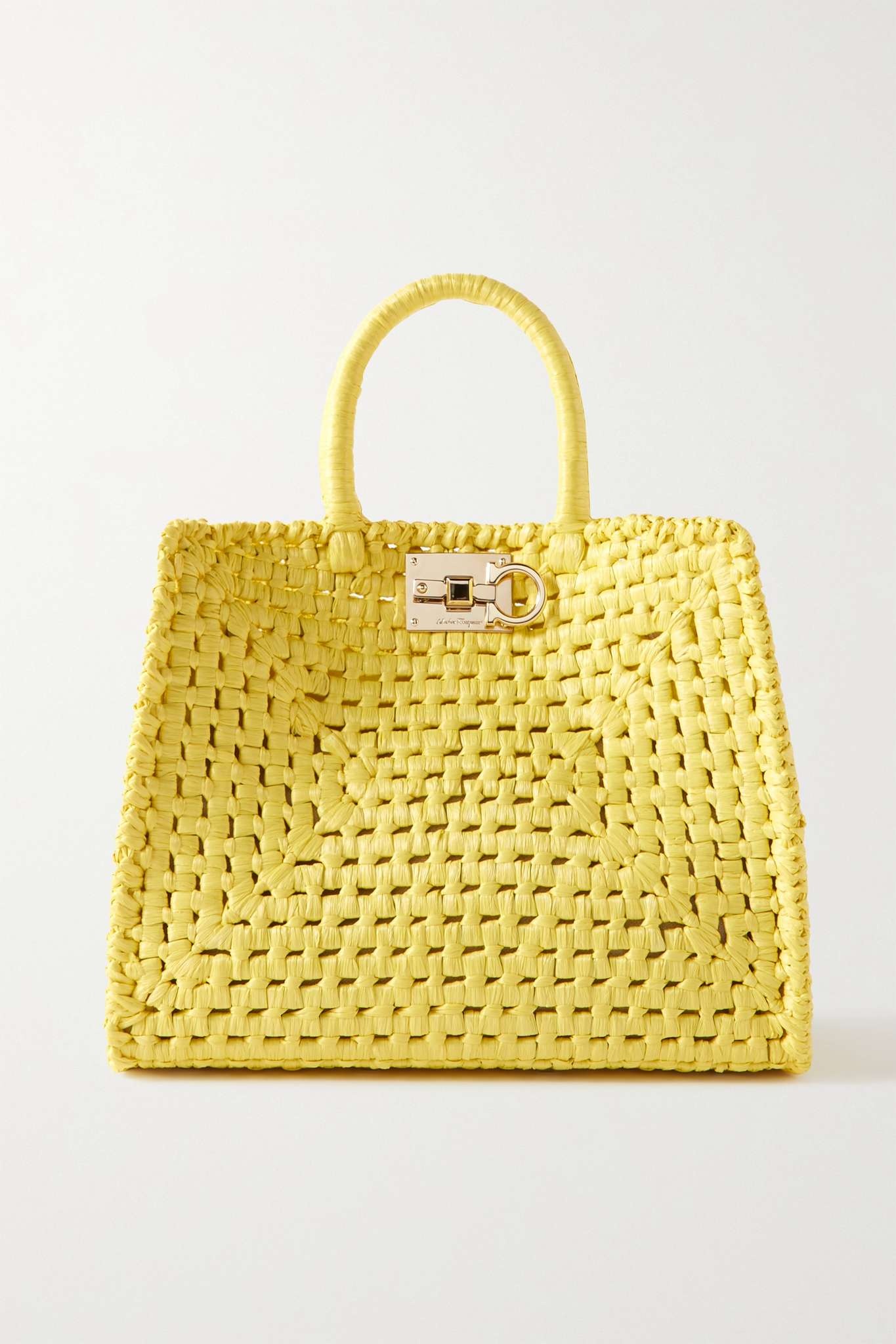 The Studio Basket woven raffia tote - 1