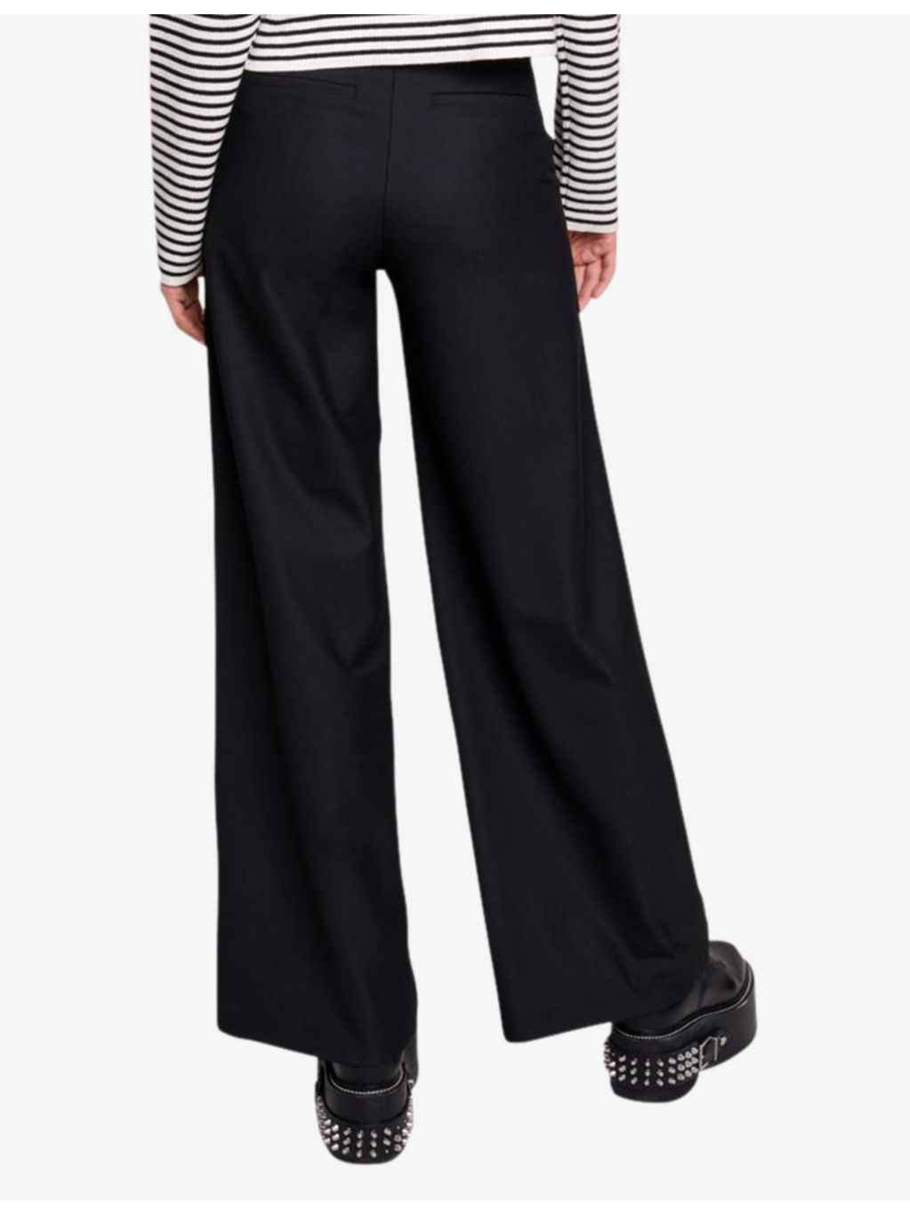 Pimano high-rise flared-leg stretch-woven trousers - 4