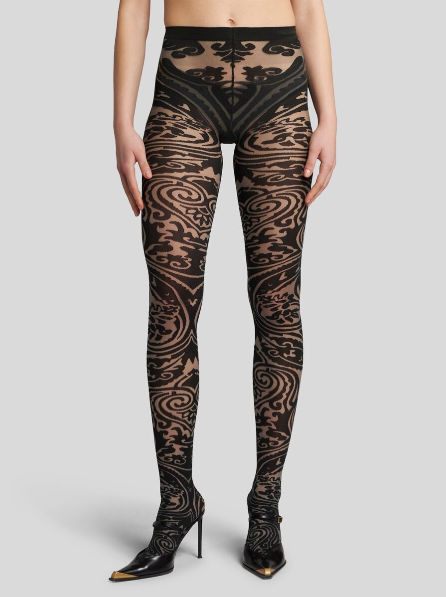 PAISLEY TATTOO TIGHTS - 2
