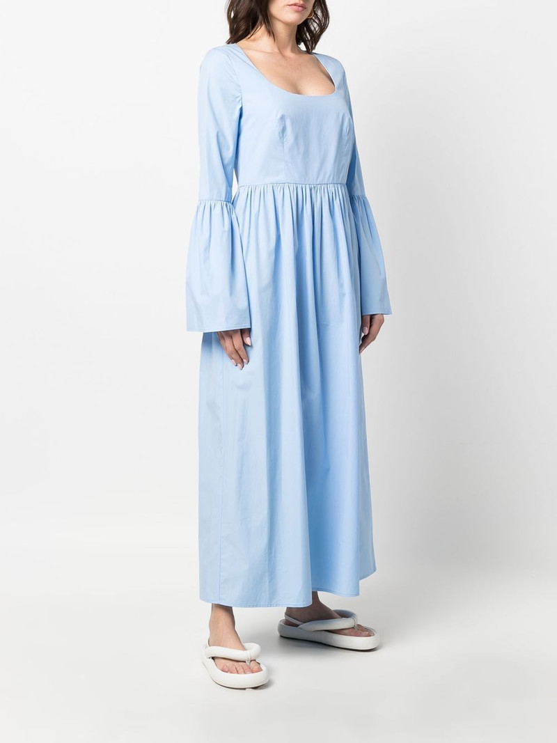 flared-cuff long-length dress 3