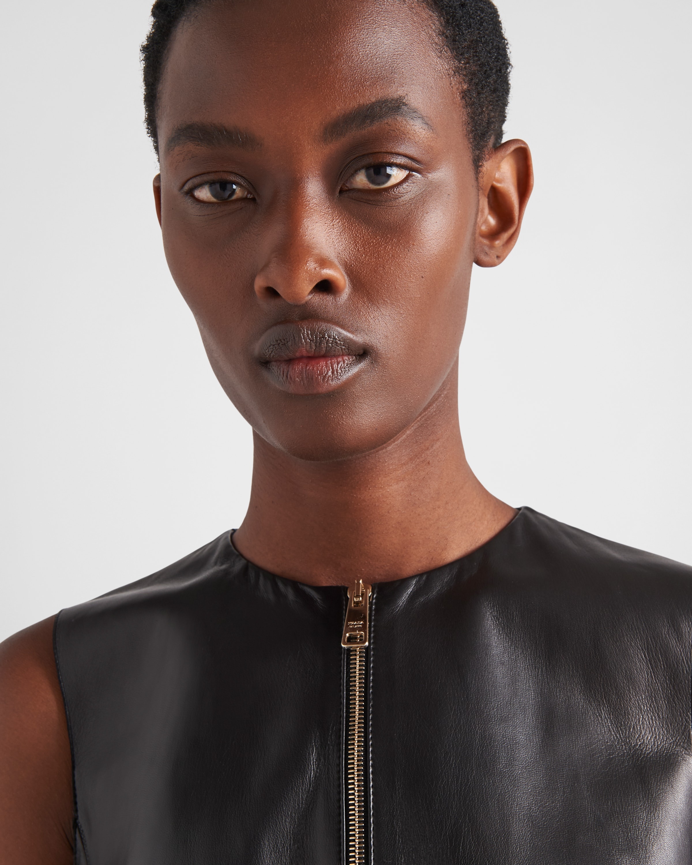Stretch nappa leather vest - 3