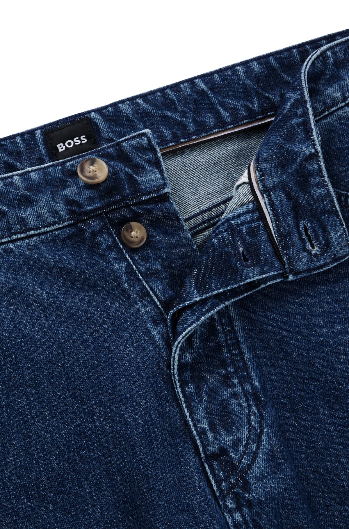 RELAXED-FIT JEANS IN BLUE RIGID DENIM - 6
