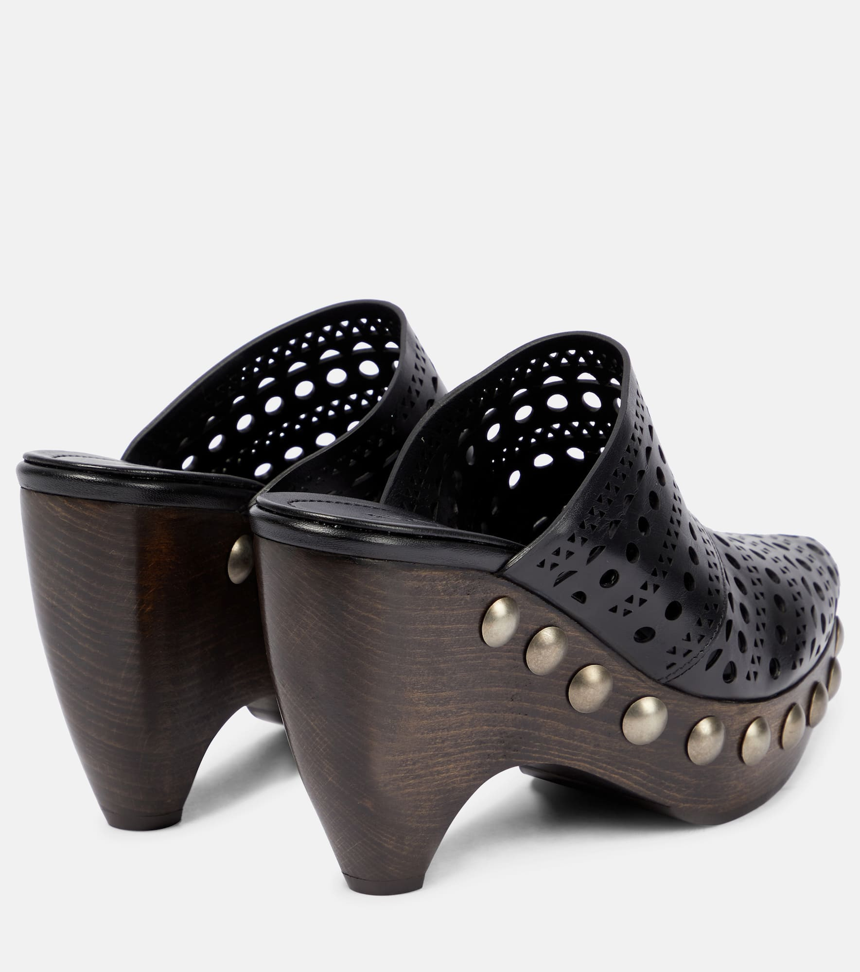 Le Sabot leather mules - 3