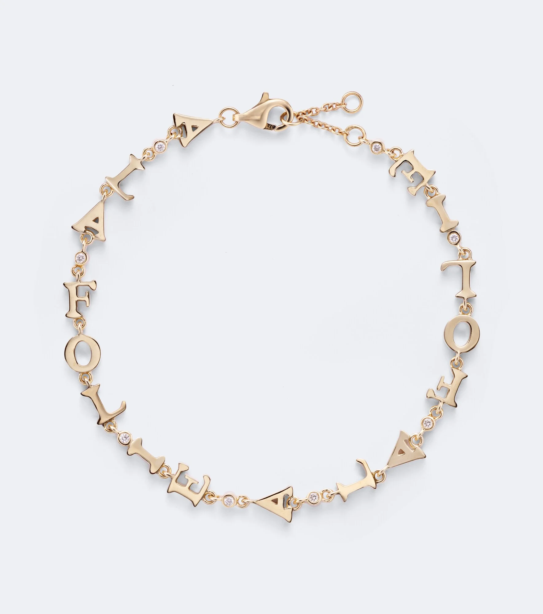 À La Folie 9kt gold bracelet with diamonds - 1