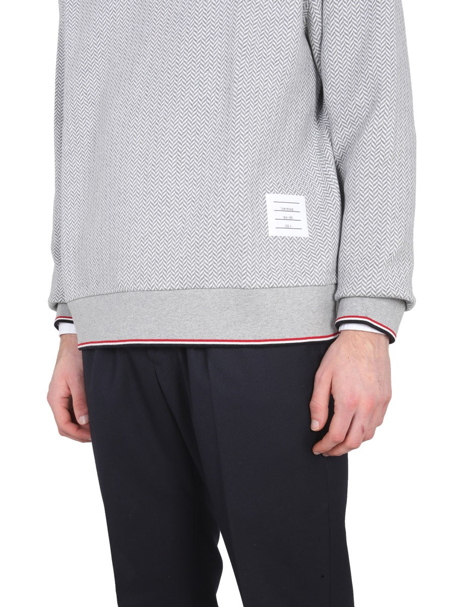 Thom Browne Men Herringbone Jersey - 4