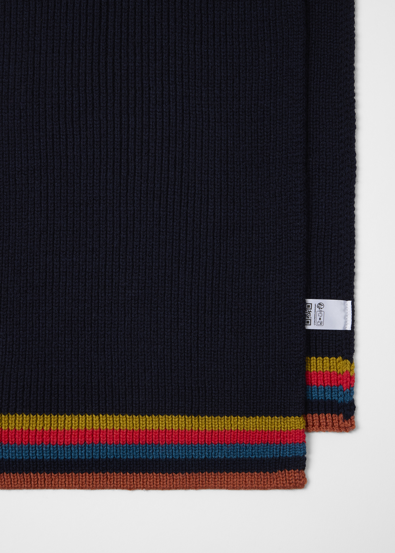 Navy Blue Merino Wool 'Artist Stripe' Set - 6