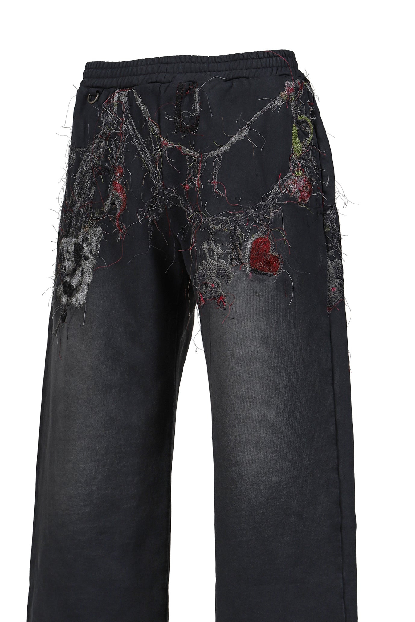 EMBROIDERED CHAIN SWEATPANTS / GRY - 4