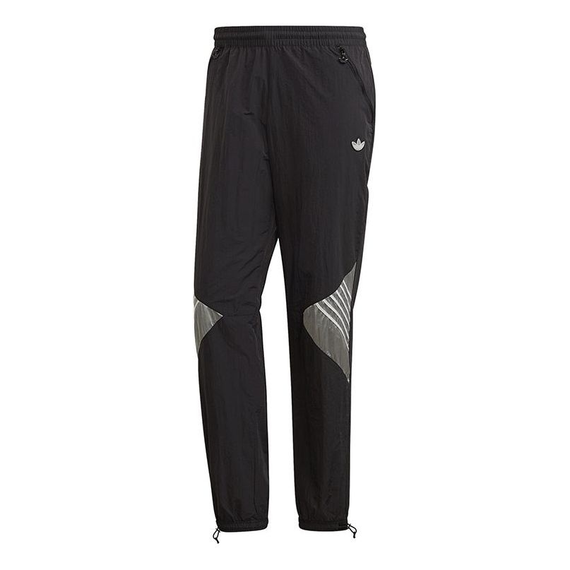 adidas originals Tolima-02 Trackp Reflective Logo Casual Training Sports Long Pants Black GD5804 - 1