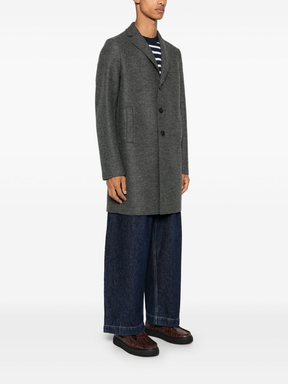 boiled-wool coat - 3